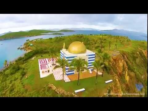 Rare Temple Goathead Statues: Jeffrey Epstein Private Island Little St