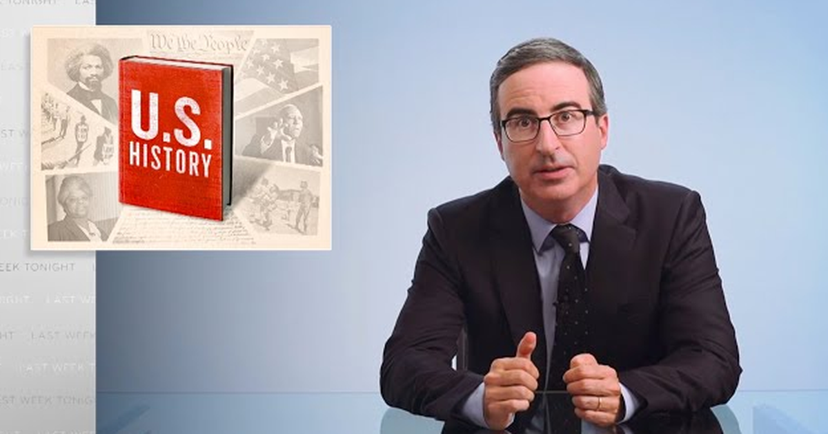 John Oliver takes an eye-opening look at the way U.S. history is taught in schools