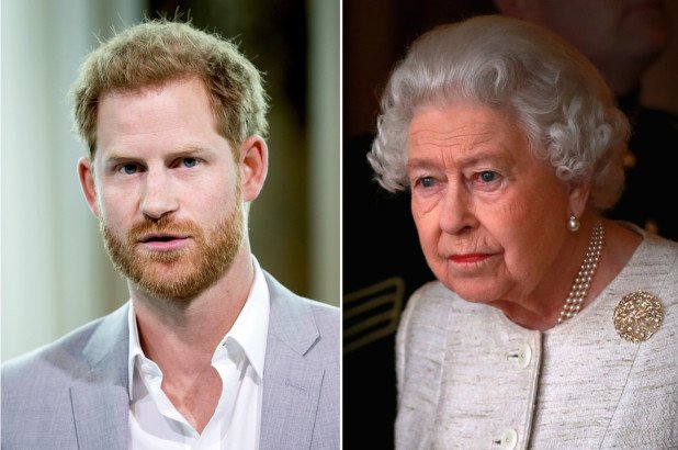 Prince Harry heads home for tough talk with Queen