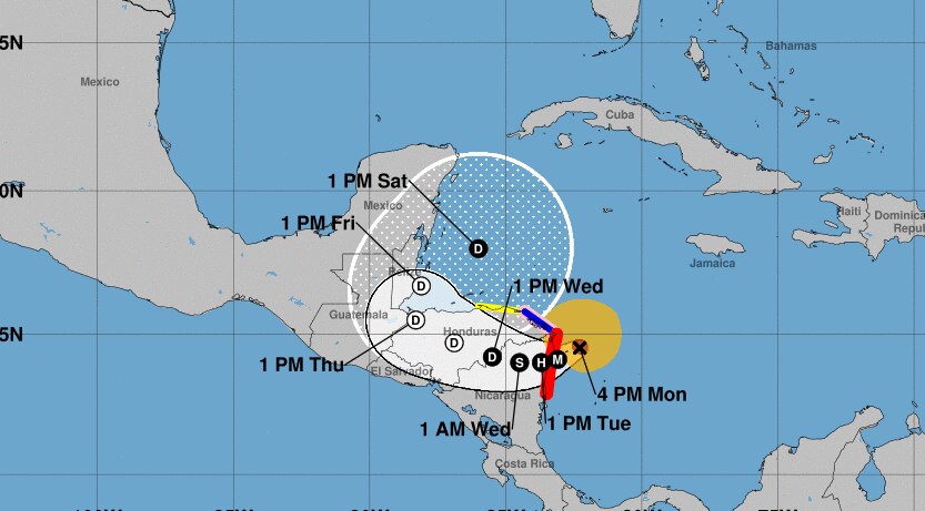 El huracán Eta se fortalece y sube a categoría 4 antes de llegar a las costas de Nicaragua y Honduras