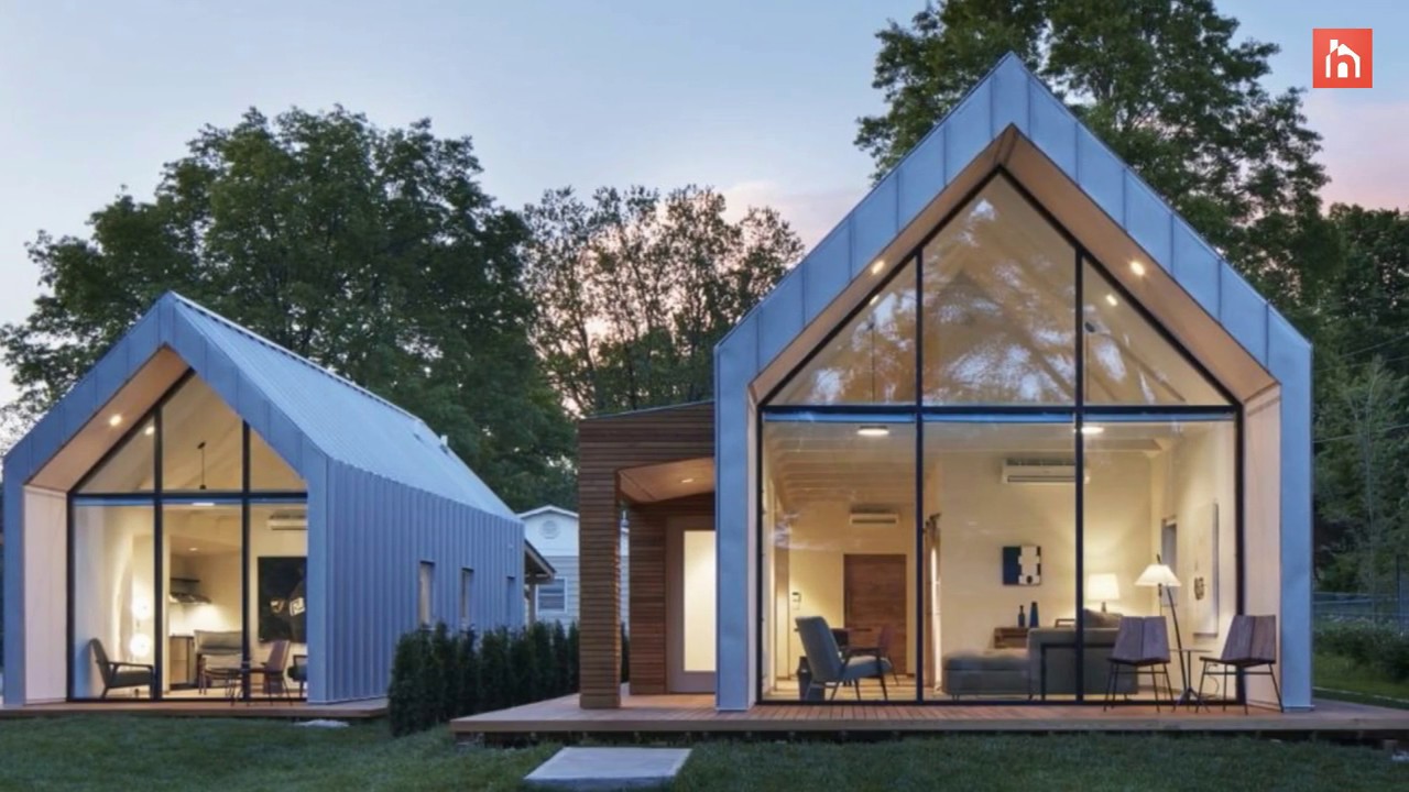A Set Of Modern Aframe Houses With Super Sustainable