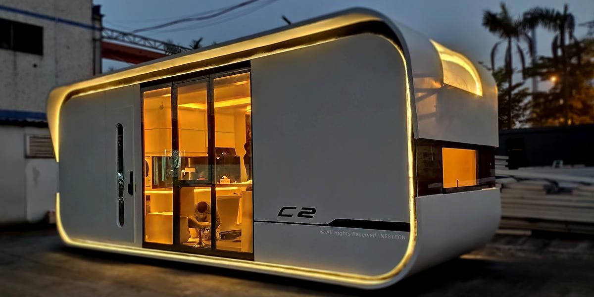 A $52,000 tiny smart home looks like a space ship and can sleep a family of 4 - see inside