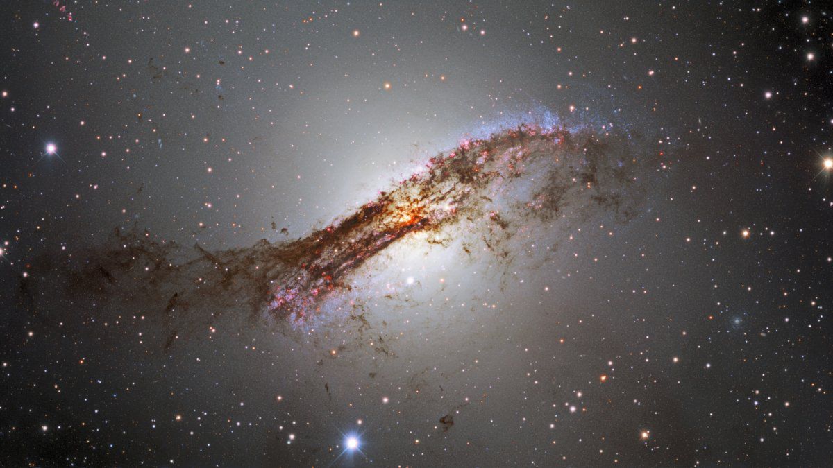 The galaxy Centaurus A, photographed in great detail from Chile
