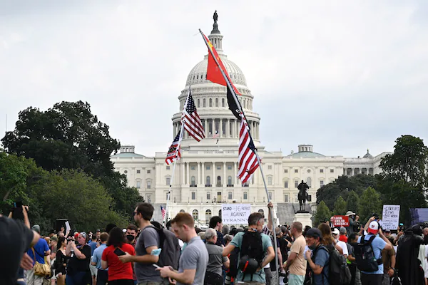 Sparse Attendance At Rally In Support Of US Capitol Rioters