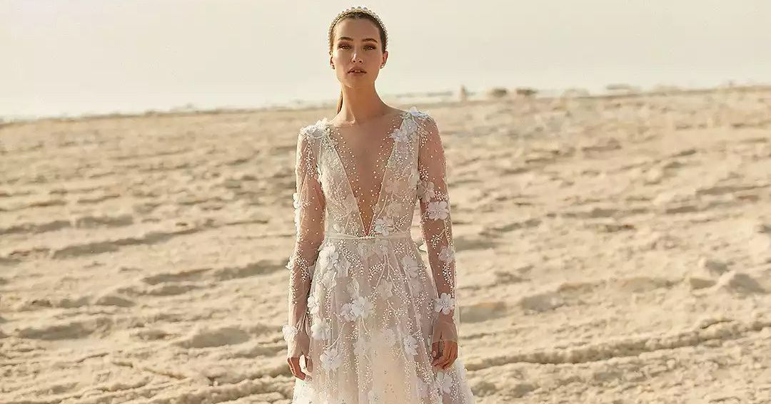 24 Beautiful Beaded Wedding Dresses for Every Type of Bride