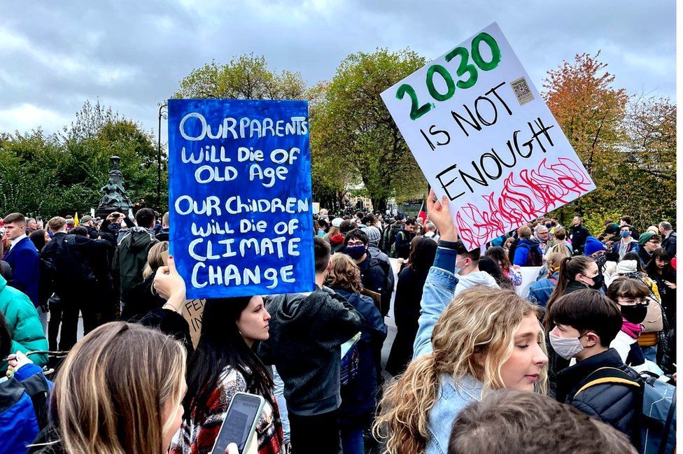 COP26 youth march: 'We don't have a choice'