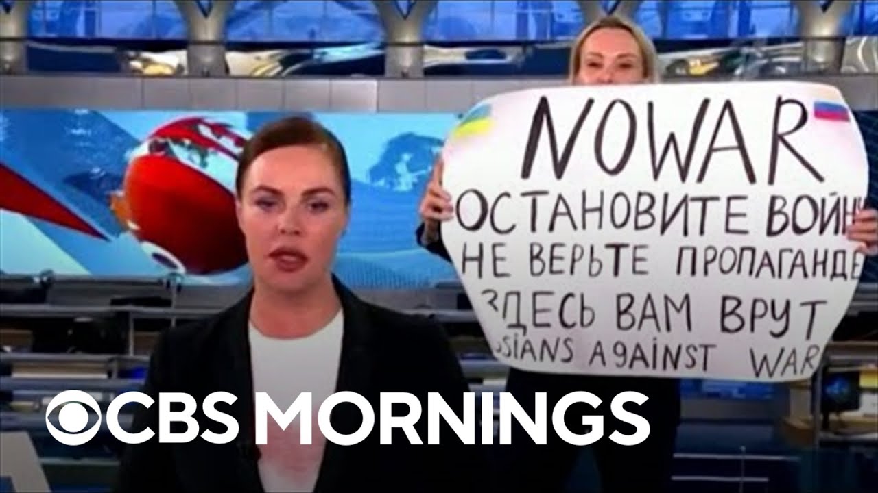 Marina Ovsyannikova: German outlet hires Russian TV protester