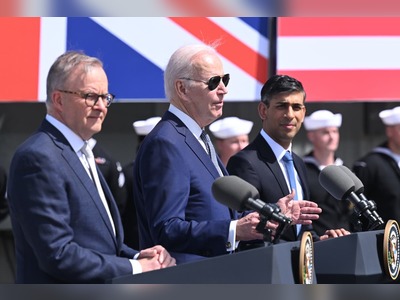 Aukus sub deal will help maintain security and keep oceans free, Sunak says