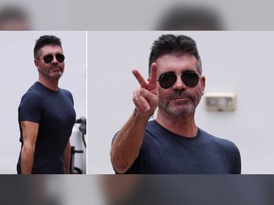 Simon Cowell arrives at America's Got Talent in surgical corset